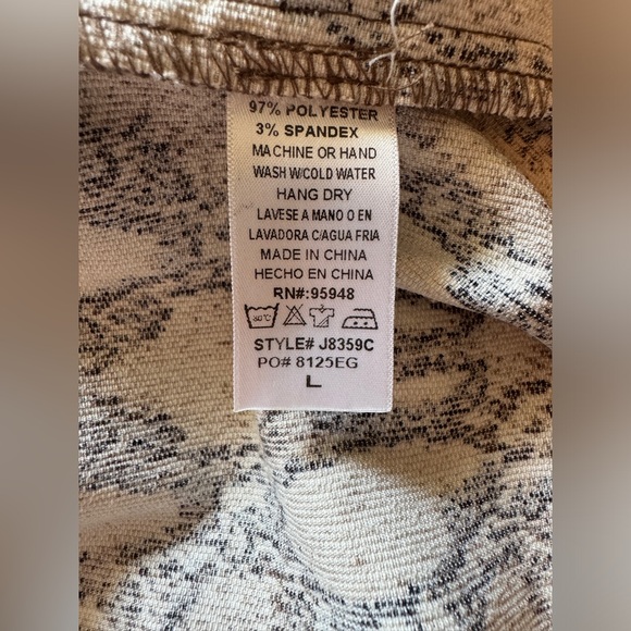 COZY Casual Python Jacket/ Size Large - Picture 6 of 7